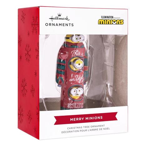 Stacked Minions Ugly Sweater Hanging Resin Christmas Figure Extra Image 1